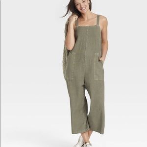 Womens utility cropped jumpsuit
